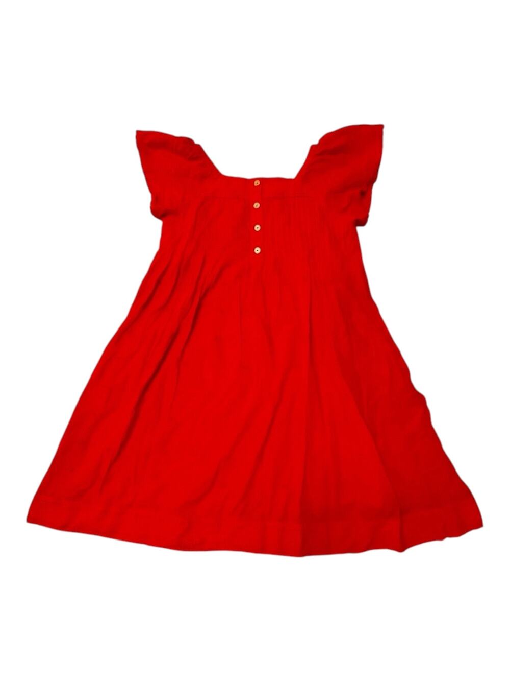 Crewcuts Eyelet Lace Flutter Sleeve Red Dress Size 8